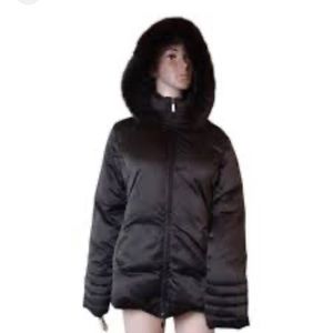 Moncler parka with genuine fur hood size 1